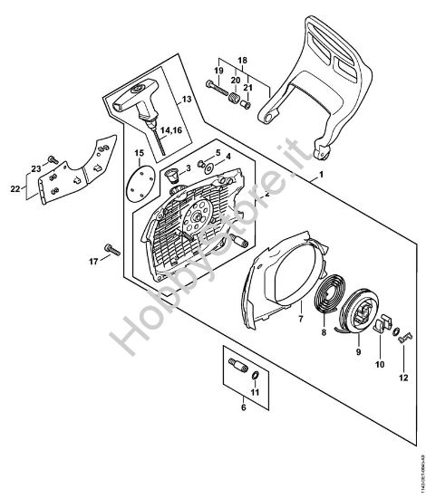 Dispositivo di avviamento M-Tronic Motoseghe a benzina (MS) MS 462 C-M VW della marca STIHL