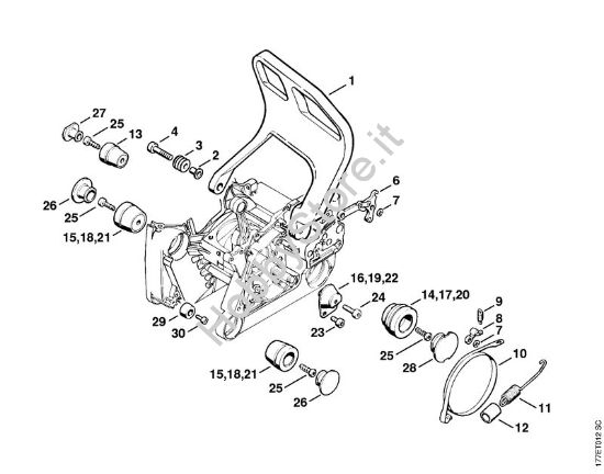Sistema AV Motoseghe a benzina (MS) MS 640 della marca STIHL