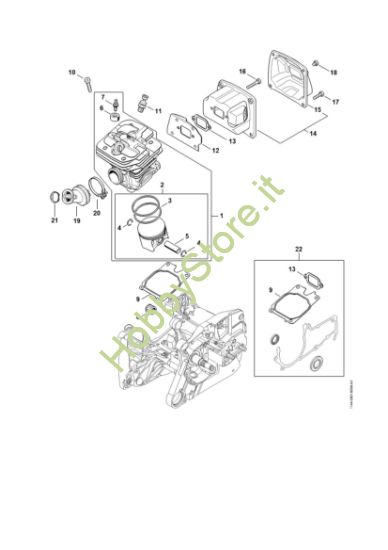 Picture of Cilindro, silenziatore MS 651
