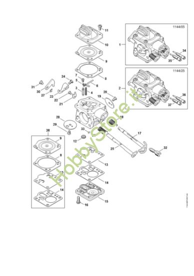Picture of Carburatore 1144/05, 1144/25 MS 651-R