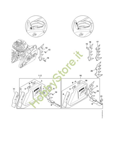 Picture of Coperchio rocchetto catena MS 651-R