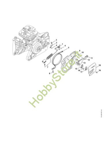 Picture of Freno catena, Dispositivo tendicatena MS 651-R