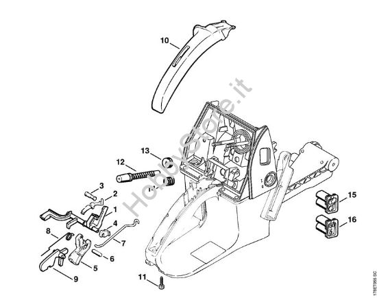 Comando gas Motoseghe a benzina (MS) MS 660 della marca STIHL