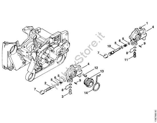 Pompa olio Motoseghe a benzina (MS) MS 660 della marca STIHL