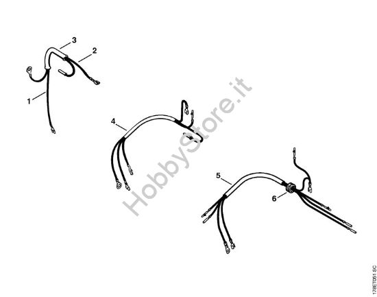 Fascio di cavi Motoseghe a benzina (MS) MS 660-Magnum della marca STIHL
