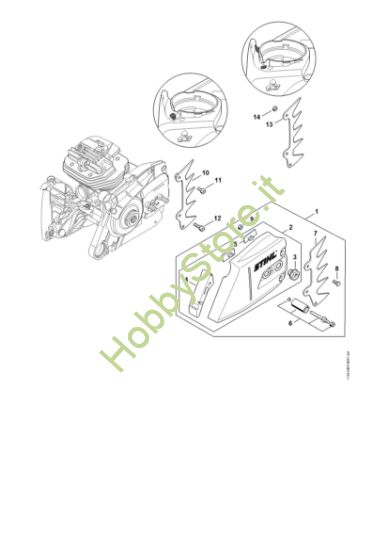 Picture of Coperchio rocchetto catena MS 661
