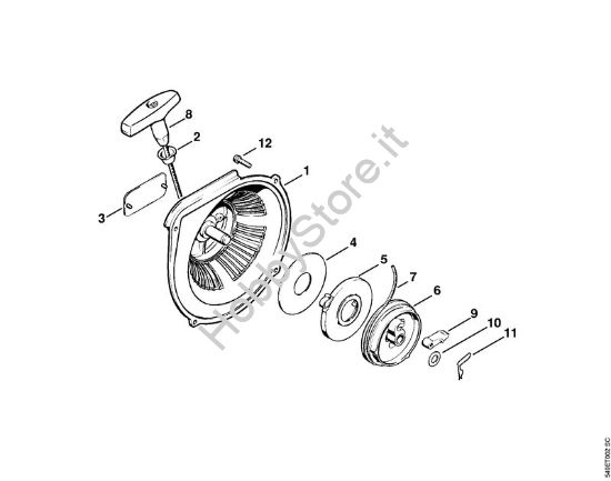 Dispositivo di avviamento Motoseghe a benzina (MS) MS 720 della marca STIHL