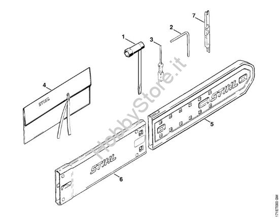 Attrezzi, accessorio a richiesta Motoseghe a benzina (MS) MS 780 della marca STIHL