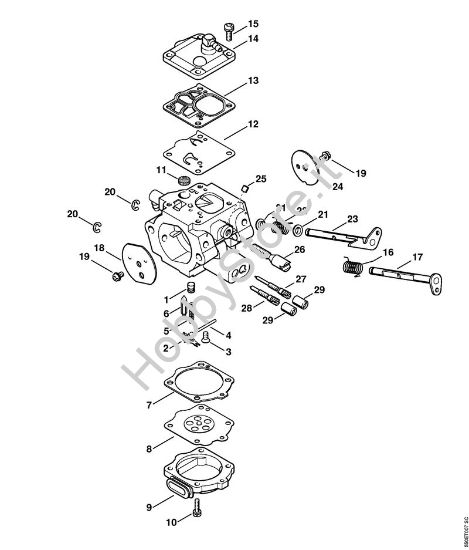 Carburatore WG-11 Motoseghe a benzina (MS) MS 780 della marca STIHL