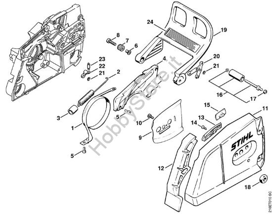 Freno catena Motoseghe a benzina (MS) MS 780 della marca STIHL