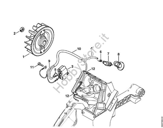 Impianto di accesione Motoseghe a benzina (MS) MS 780-R della marca STIHL