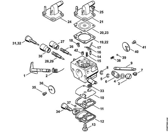 Carburatore C1Q-S161, -S162, -S163, -S164, -S82, -S83, -S138, -S139 Decespugliatori (FS) FS 200 della marca STIHL