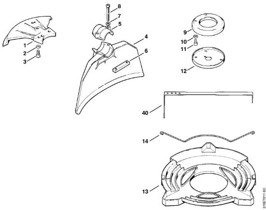 Riparo Decespugliatori (FS) FS 200 della marca STIHL