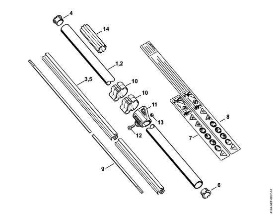 Stelo Decespugliatori (FS) FS 200 della marca STIHL