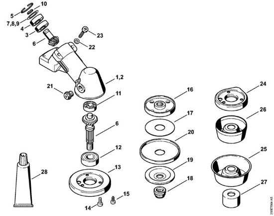Riduttore Decespugliatori (FS) FS 350 della marca STIHL