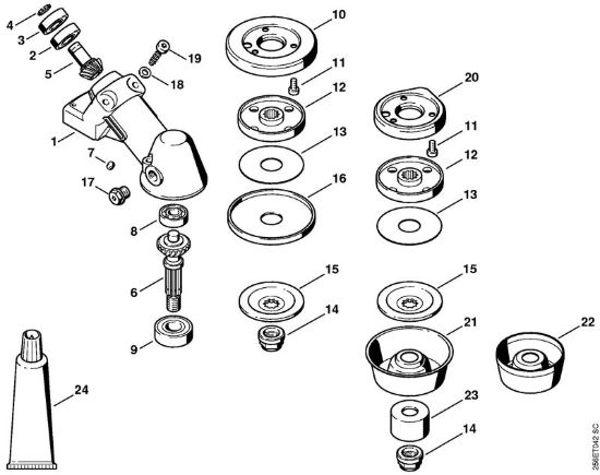 Riduttore Decespugliatori (FS) FS 400 della marca STIHL