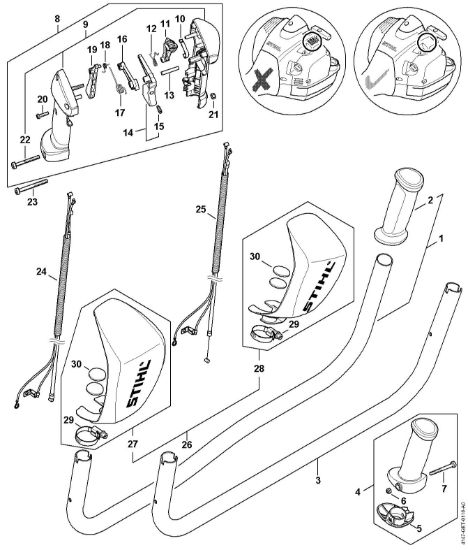 Picture of Impugnatura a manubrio FS 410 C-EM K