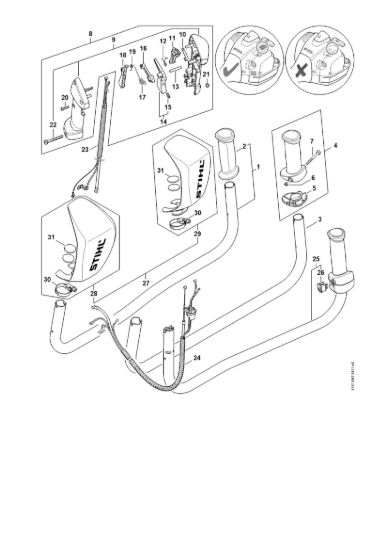 Picture of Impugnatura a manubrio FS 460 C-EM KW