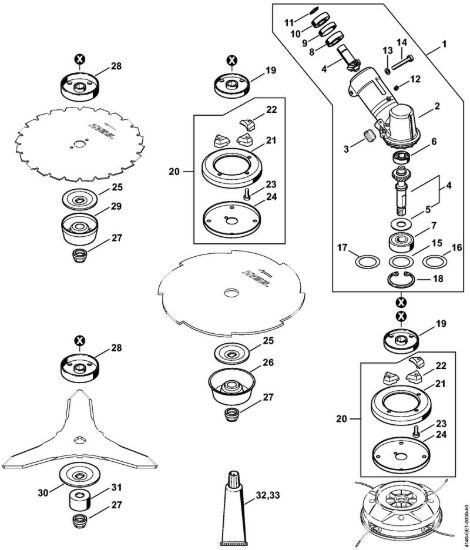 Riduttore Decespugliatori (FS) FS 510 C-EM della marca STIHL