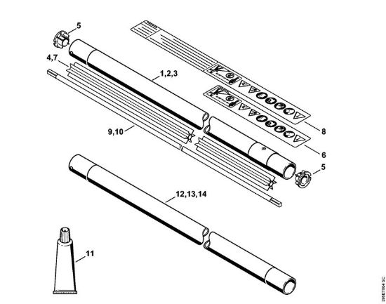 Stelo Decespugliatori (FS) FS 550 della marca STIHL