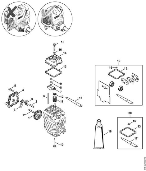 Comande valvole Decespugliatrici (FS) FS 100 della marca STIHL