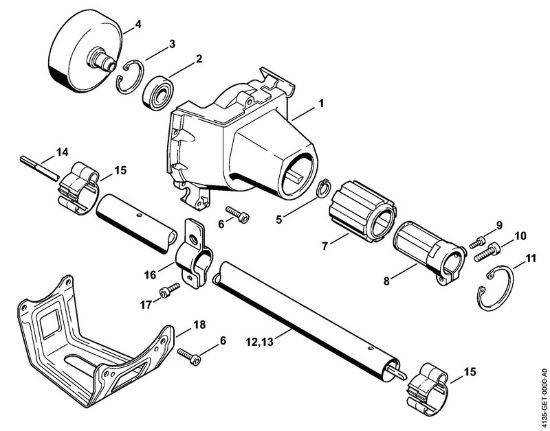 Carenatura ventola Decespugliatrici (FS) FS 108 della marca STIHL