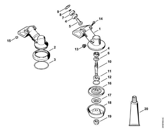 Riduttore Decespugliatrici (FS) FS 108 della marca STIHL