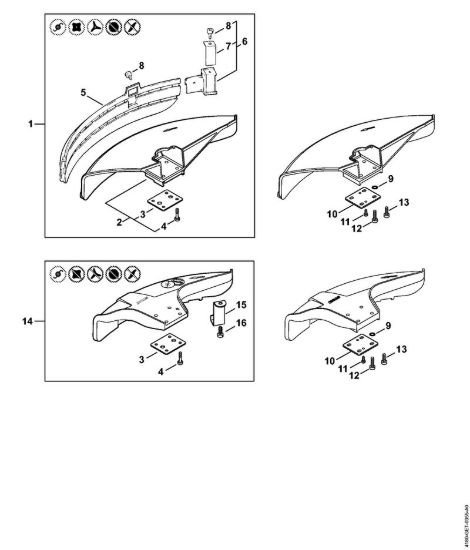 Riparo FS 110 R Decespugliatrici (FS) FS 110 RX-Z della marca STIHL
