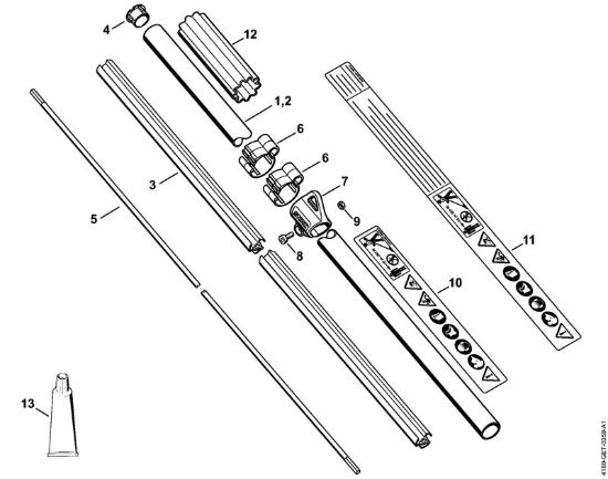 Stelo Decespugliatrici (FS) FS 130 della marca STIHL