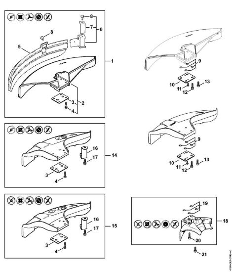 Riparo Decespugliatrici (FS) FS 130 R della marca STIHL