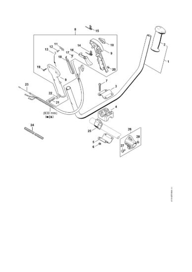Picture of Impugnatura a manubrio, Impugnatura di comando FS 160