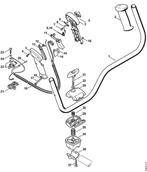 Impugnatura a manubrio Decespugliatrici (FS) FS 200 della marca STIHL