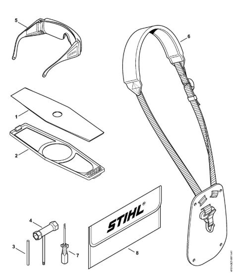 Attrezzi, accessorio a richiesta Decespugliatrici (FS) FS 230 della marca STIHL