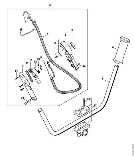 Impugnatura a manubrio Decespugliatrici (FS) FS 230 della marca STIHL