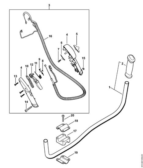 Impugnatura a manubrio Decespugliatrici (FS) FS 235 della marca STIHL