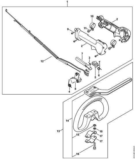 Impugnatura Decespugliatrici (FS) FS 235 R della marca STIHL
