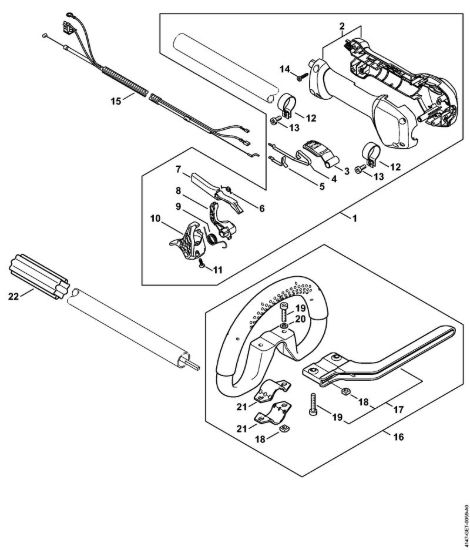 Impugnatura circolare Decespugliatrici (FS) FS 260 R della marca STIHL