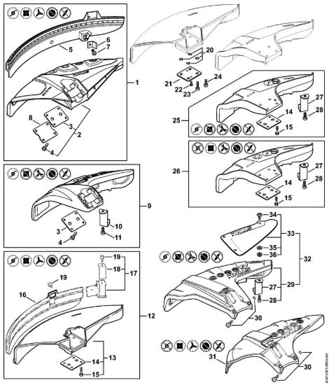 Riparo Decespugliatrici (FS) FS 260 R della marca STIHL