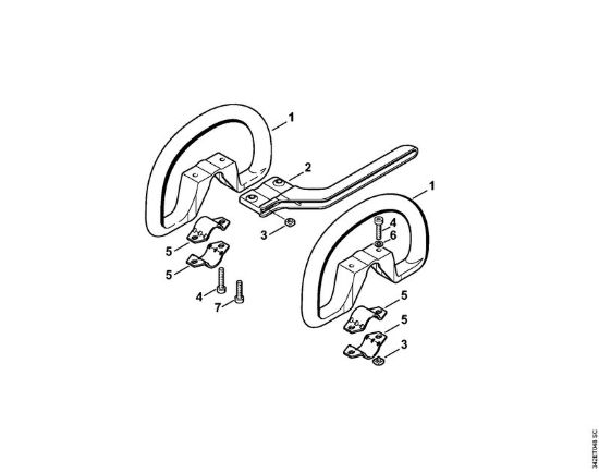 Impugnatura circolare Decespugliatrici (FS) FS 44 R della marca STIHL