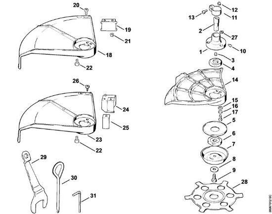 Riparo, utensili Decespugliatrici (FS) FS 51 della marca STIHL