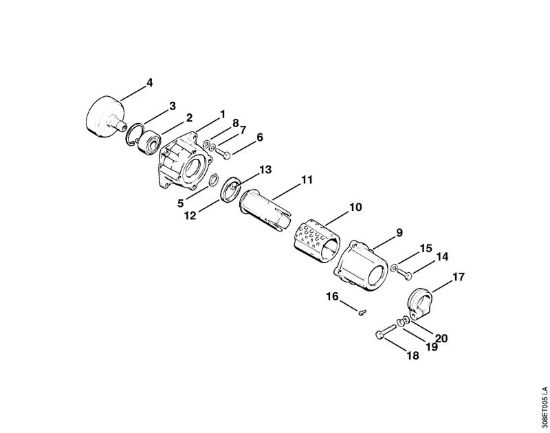 Scatola frizione Decespugliatrici (FS) FS 65 della marca STIHL