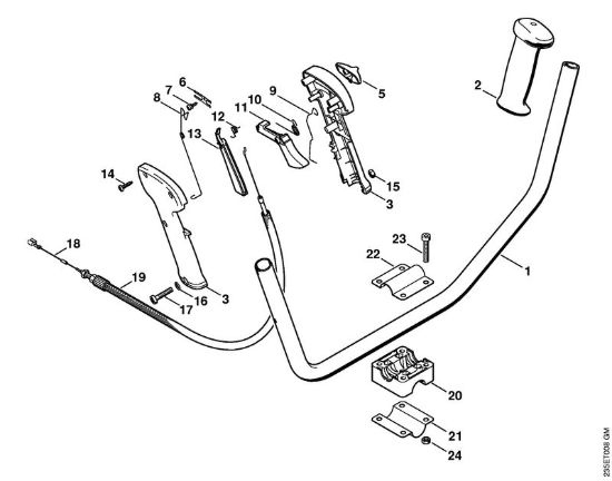 Impugnatura a manubrio Decespugliatrici (FS) FS 65-4 della marca STIHL