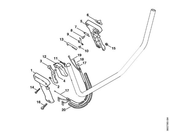 Impugnatura a manubrio Decespugliatrici (FS) FS 80 della marca STIHL