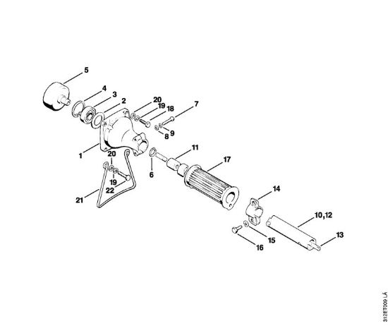 Corpo frizione, stelo Decespugliatrici (FS) FS 80 RE della marca STIHL