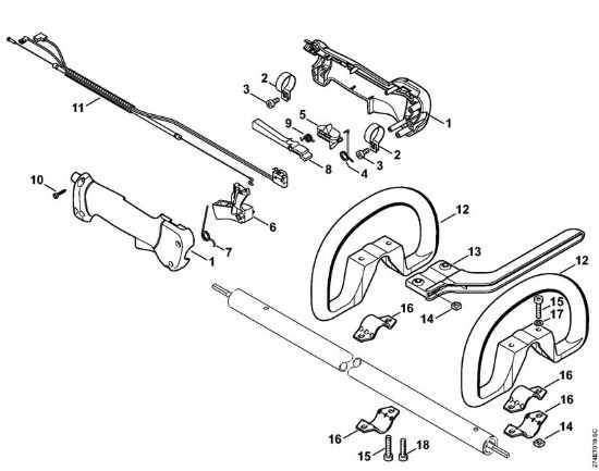 Impugnatura Decespugliatrici (FS) FS 87 R della marca STIHL