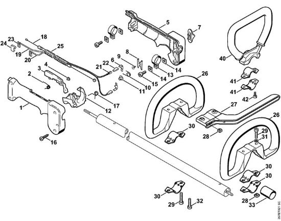 Impugnatura circolare Decespugliatrici (FS) FS 88 della marca STIHL