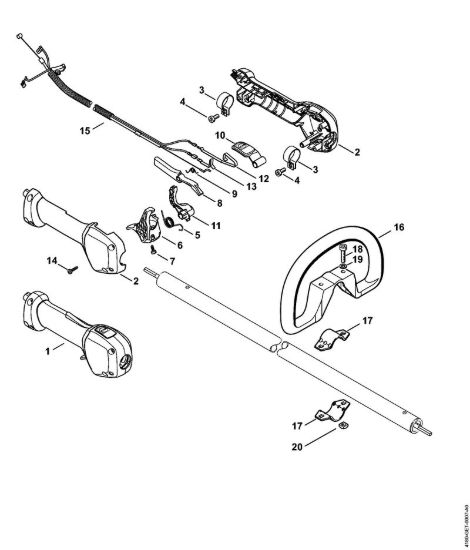 Impugnatura Decespugliatrici (FS) FS 89 R della marca STIHL