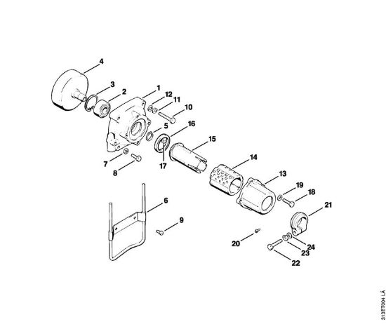 Scatola frizione Decespugliatrici (FS) FS 90 della marca STIHL
