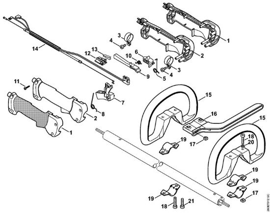 Impugnatura Decespugliatrici (FS) FS 90 R della marca STIHL