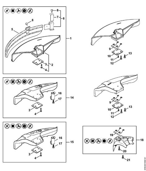 Riparo Decespugliatrici (FS) FS 90 R della marca STIHL
